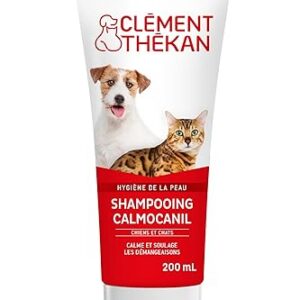 Clément Thékan - Shampooing Calmocanil - Anti-Démangeaisons - Calme et Soulage Les Démangeaisons - Chiens et Chats - Shampooing 200 ML