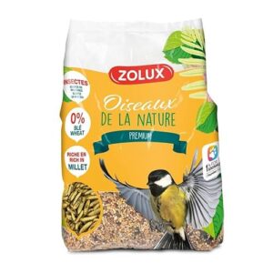zolux - Graines Mélange Millet et Insectes 2 kg pour Oiseaux Jardin