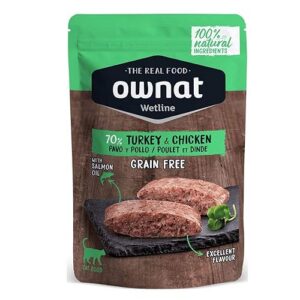 Ownat Cat Wet Turkey & Chicken 85G 1020 g