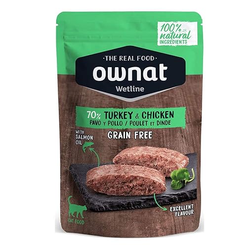 Ownat Cat Wet Turkey & Chicken 85G 1020 g
