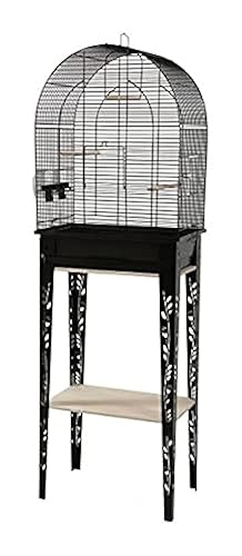 Zolux - Cage et Meuble Chic Patio. Taille M. 44.5 x 28 x Hauteur 133 cm. Couleur Noir. - ZO-104184NOI