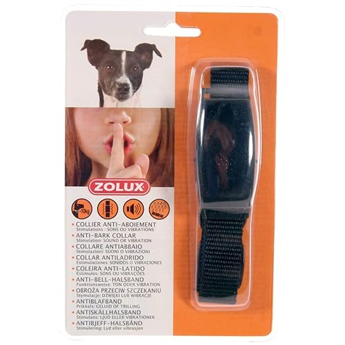 Zolux Capteur Anti Aboiement avec Son/Vibration pour Petit Chien Multicolore