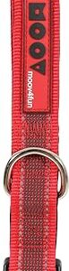 Zolux Moov Collier Réglable Réflectif pour Chien Coloris Rouge 40 mm de Large/Tour de Cou de 51 à