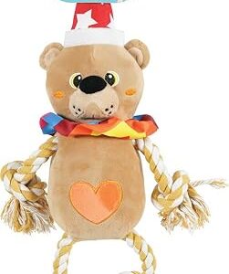 Alternative view of Zolux Rope Ours Circus Jouet Peluche pour Chien 11 x 21,5 x 42 cm