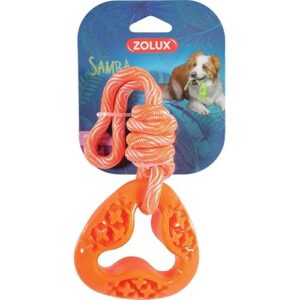 Zolux Jouet à Corde Samba Orange pour Chien 1 Unité