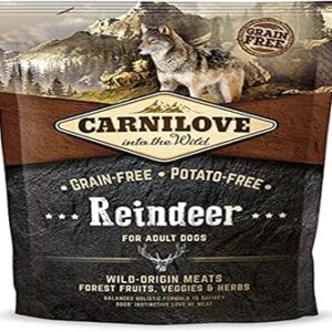 Carnilove Croquettes pour Chien Renne sans Céréales/Pommes de Terre 1.5kg