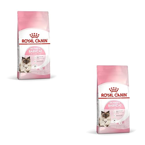 Royal Canin Mother & Babycat | Pack Double | 2 x 400 g | Aliments secs pour Chats | Spécialement conçu pour Le Chat et Ses Chatons | pour renforcer Les défenses immunitaires Naturelles