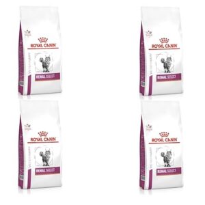 Royal Canin Veterinary Renal Select | Pack de 4 | 4 x 400 g | Aliment Complet diététique pour Chats | Peut contribuer à Soutenir la Fonction rénale en Cas d'insuffisance rénale