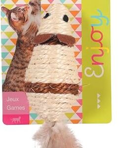 Zolux Jeux Chat Toupie en Sisal Coloris Divers 1 Unité