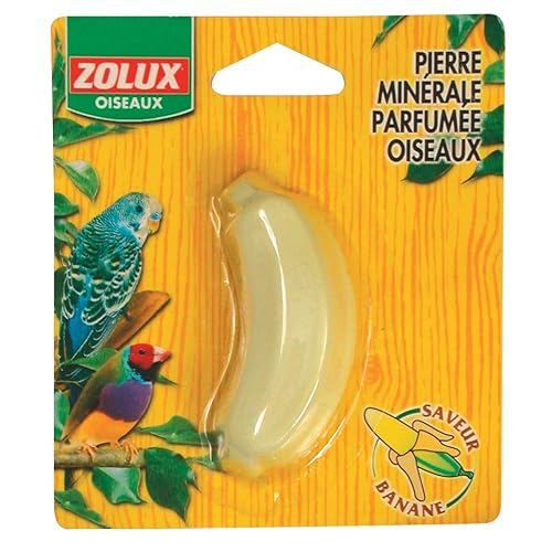 Zolux Pierre Minérale Parfumée à la Banane pour Oiseau