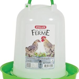 Zolux Abreuvoir Basse Cour Plastique pour Élevage/Agriculture Urbaine 3 L, Poulet