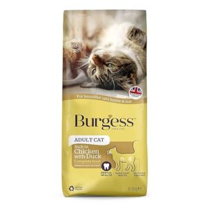 Burgess Adult Cat Food British Chicken and Duck 10kg