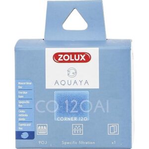 Zolux - Filtre pour Pompe Corner 120, Filtre CO 120 Al Mousse Bleue Fine x1. pour Aquarium. - ZO-330252