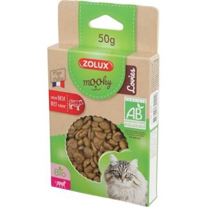 Zolux Mooky - Friandises Lovies Bio au Bœuf pour Chat - 50g