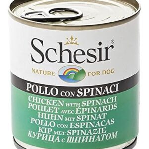 Schesir - Pâtée Chien Poulet & Épinards - 285g Naturelle