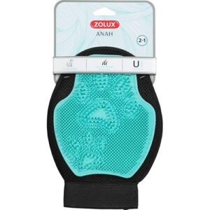 Zolux-Gant de toilettage Double Face 2 en1, Gamme ANAH pour Chien. Taille Unique.-ZO-470837