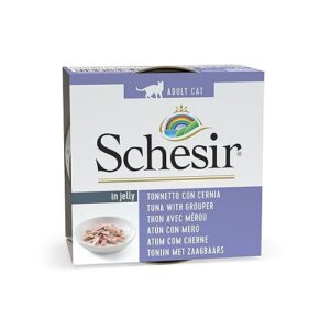 Schesir Chat en gelée de 85 g, Ton et Mérou