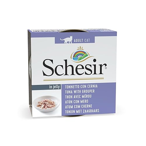 Schesir Chat en gelée de 85 g, Ton et Mérou