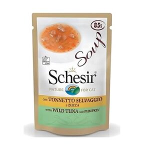 Schesir Cat Soup 85 GR Ton et Citrouille