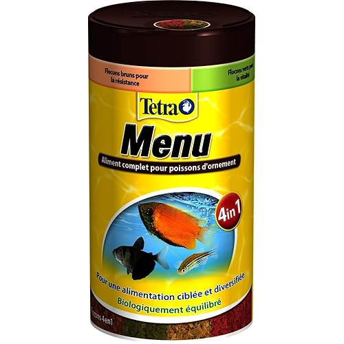 TETRA TetraMin Menu - Aliment Complet en flocons pour Poissons tropicaux - 250ml