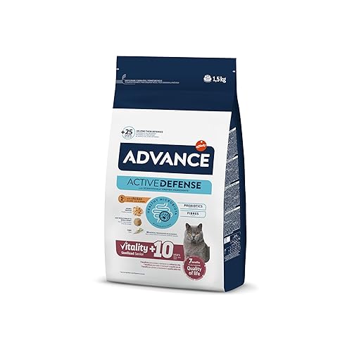 Advance Cat Senior Sterilized - Croquettes pour Chats Senior Stérilisés avec du Poulet - 1,5kg