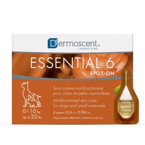 Dermoscent — Essential 6 Spot-On - Dog Itchy Skin Relief — Dandruff & Allergy Relief with Vitamin E