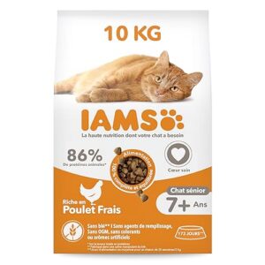IAMS Croquettes Poulet Frais pour Chat Sénior 1.5 kg