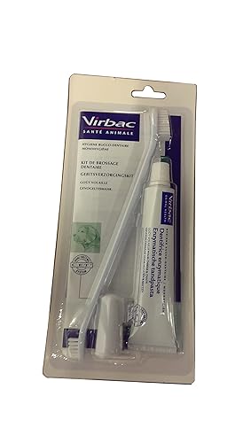 Virbac Kit Brossage Dentaire TB 70 G+ Canule pour Chien 1 g