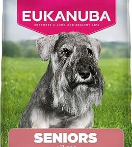 EUKANUBA Life Care Croquettes Chien Senior Petite Race 11 Ans et Plus, Riche en Poulet Frais, Glucosamine, chondroïtine, L-carnitine, prébiotiques, sans colorants, arômes artificiels ni OGM - 7,5 kg