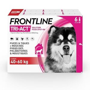 Frontline - Tri-Act Chien 40-60 kg - 6 Pipettes Anti-Parasitaires