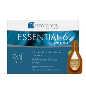 Dermoscent — Essential 6 spot-on for Cats — Skin Care for Dandruff Dry or Oily Skin & Hair Loss