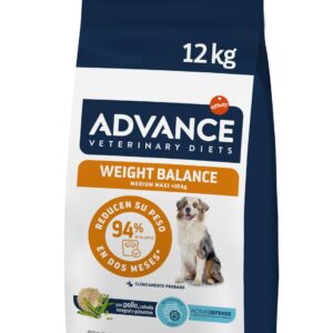 Advance Veterinary Diets Weight Balance Medium & Maxi - Croquettes pour Chiens avec des Problèmes