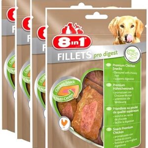 8in1 Fillet Pro Digest Friandises pour chiens adultes et seniors de grandes races – Favorise la