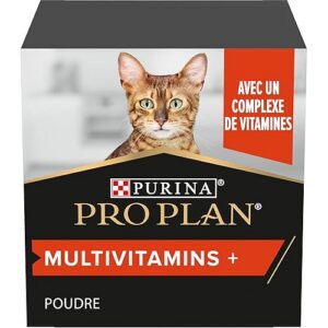 PURINA PRO PLAN | Multivitamins+ | Chat | Aliment complémentaire pour Chat Adulte | Favorise la libération d'énergie pour la vitalité et la bonne santé générale | Poudre | Boîte de 60g