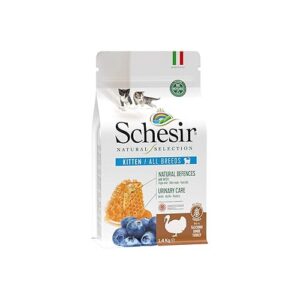 Schesir Cat Natural Selection Nourriture pour Chat – Dinde sèche – sans céréales et sans Gluten à