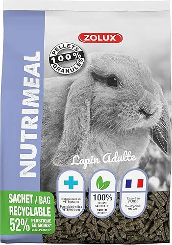 zolux - Granulés Lapin Nain Adulte nutrimeal 800g