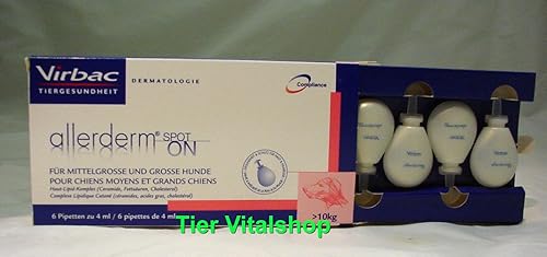 Virbac Allerderm Spot on Décontractant pour Chien 6 x 2 ML