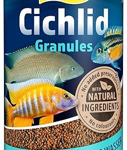 Tetra Cichlid Granules Aliment Complet pour cichlidés de Taille Moyenne Poissons eau douce tropicale, 500ml