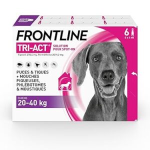 Frontline - Tri-Act Chien 20-40 kg - 6 Pipettes Anti-Parasitaires