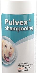 Pulvex Shampooing Antiparasitaire Tiques et Puces Aoutats Moustiques pour chien 200ml