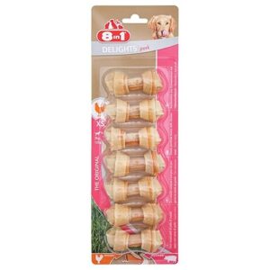 8in1 Delights Porc à mâcher avec os XS, collation santé à mâcher pour très petit chien, paquet de 2