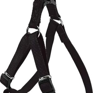 Zolux Harnais Baudrier Nylon Réglable pour Chien Coloris Unis Noir Largeur 25 mm