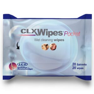 ICF — CLX Pet Wipes — Gentle Dog & Cat Cleaning Wipes for Paws, Ears & Skin Folds — Deodorizing &