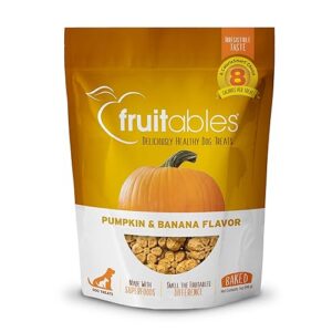 Fruitables Friandises pour chiens saines et hypocaloriques sans blé, maïs ni soja - Potiron et