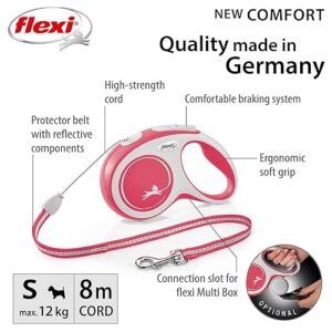Alternative view of Flexi, Laisse Modèle New Comfort, Version Cordon, Sangle particulièrement résistante, Système de