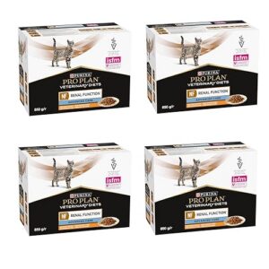 Purina Pro Plan Veterinary Diets NF Renal Function Advanced Care Poulet | Pack de 4 | 4 x 10 x 85 g | Aliment diététique Complet pour Chats Adultes en sachets fraîcheur | Fonction rénale
