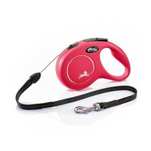 FLEXI Laisse rétractable classique Rouge Taille S 8 m 12 kg