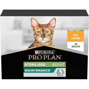 PRO PLAN Adult STERILISED MAINTENANCE Poulet Sauce 10x85g