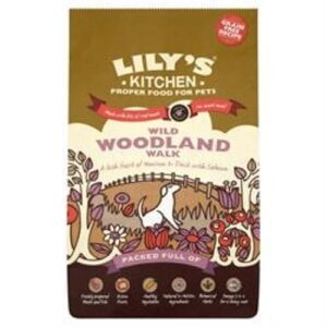 Croquettes sans céréales pour Chien Adulte Canard, Saumon et Chevreuil Lily's Kitchen