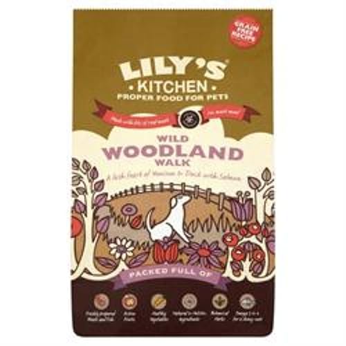 Croquettes sans céréales pour Chien Adulte Canard, Saumon et Chevreuil Lily's Kitchen